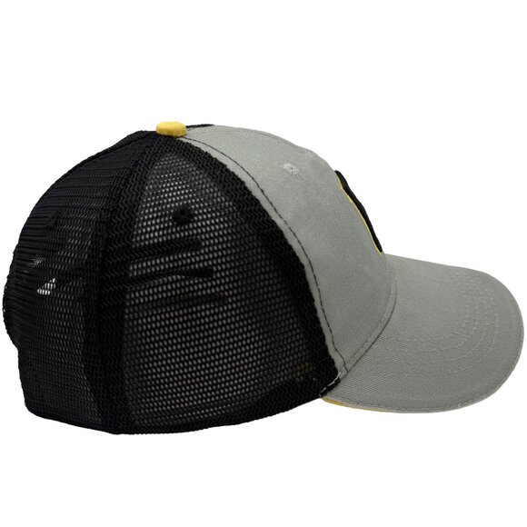 VTG PITTSBURGH PIRATES Grey/Black trucker Hat – Adjust strap, Black/Gold P Logo - Picture 4 of 12